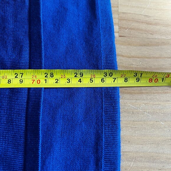 Tahari Womens Plus Scoop Neck Hi Lo Tunic Sweater Top Size 1X Royal Blue - Picture 10 of 11